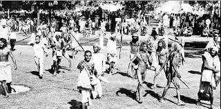 Naga Sadhu genocide in front of Indian Parliament