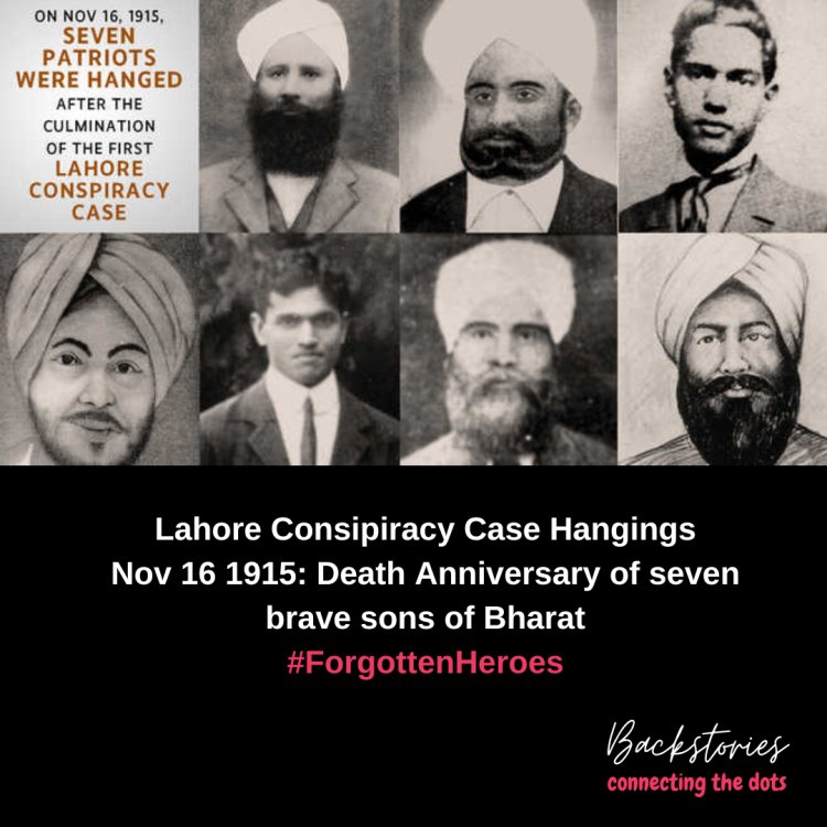 On This Day : November 16 1915 | Lahore Conspiracy Case Hangings | Death Anniversary